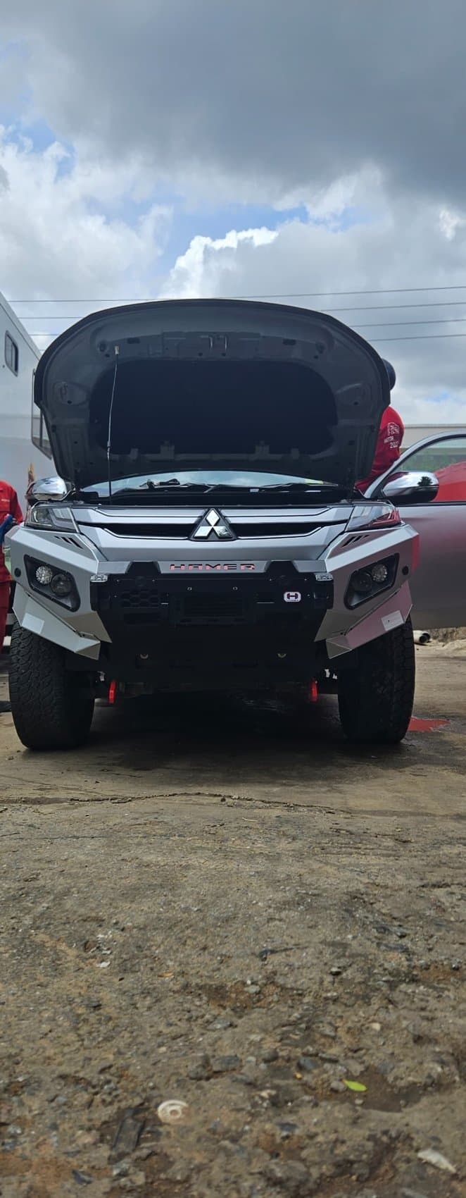 A custom-built Toyota Hilux fabricated and finished in the Motor Madness workshop